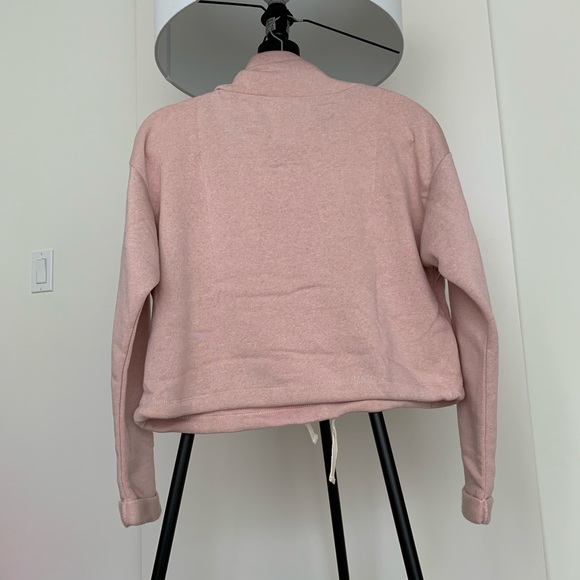 NWOT Alternative rose soft Funnel Neck Pullover s - Picture 3 of 6